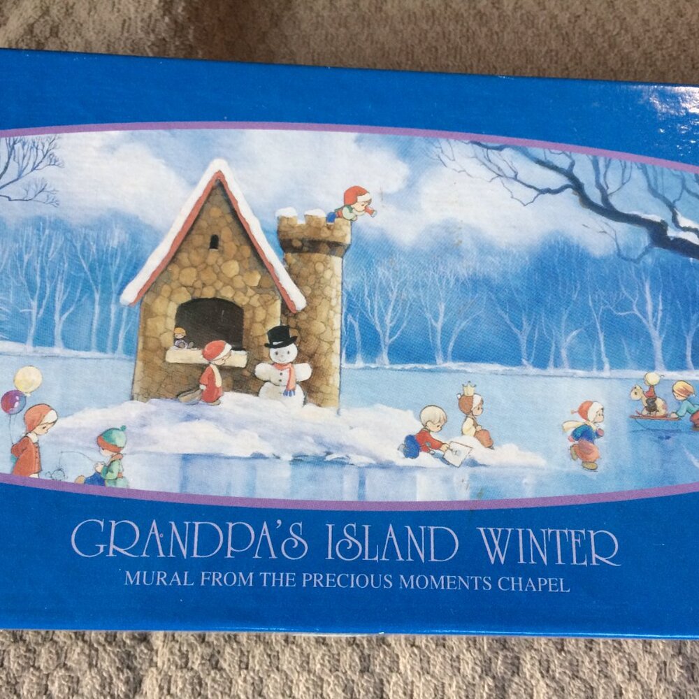 RoseArt Precious Moments Grandpa's Island Winter  500 Piece Puzzle